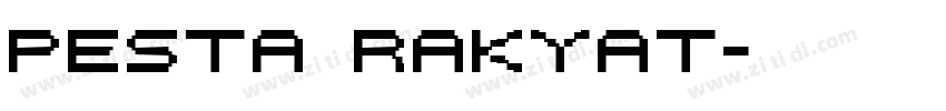 pesta rakyat字体转换
